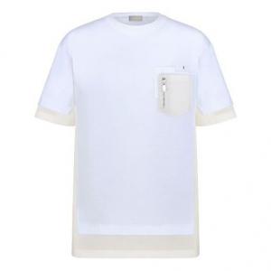 Футболка men's x sacai crossover fw21 large cotton short sleeve white t-shirt Dior, белый