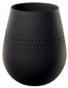 Декоративная ваза Villeroy & Boch Carré Manufacture Collier, 13x14x13 см цвет noir