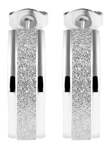 Adeliás Женские серьги - Серьги-гвоздики из нержавеющей стали серебристого цвета