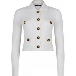 Рельефный кардиган BALMAIN, белый