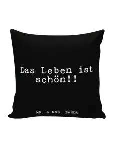 Подушка Mr. & Mrs. Panda, черный