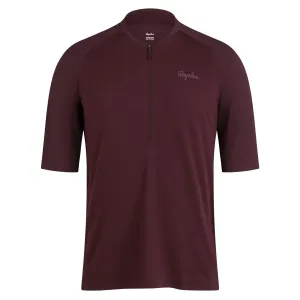 Облегающая велосипедная футболка с высоким воротником Rapha, Fudge Huckleberry