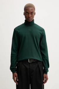 Хлопковый лонгслив Hugo, зеленый