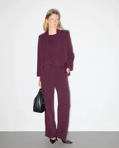 Женский однобортный блейзер Woman El Corte Inglés, бордовый