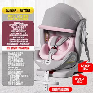 Детское автокресло, 360-градусное вращающееся сиденье для младенцев и малышей, портативное, подходит для возраста 0-12 лет, премиальный цвет Cherry Blossom Pink - полная комплектация + солнцезащитный козырек + подставка для ног Cybex