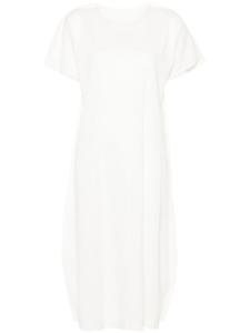 Pleats Please Issey Miyake платье миди A-Poc Form в рубчик, белый