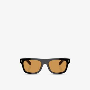 Солнцезащитные очки Prada Pr b12s с цветными линзами, черный