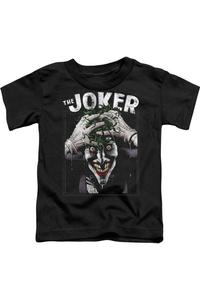 Футболка с коротким рукавом для малышей "Бэтмен и Безумный Джокер" Gildan, черный