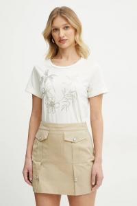 Хлопковая футболка Liu Jo, бежевый