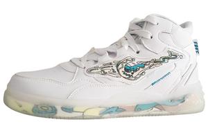 Мужские кроссовки для скейтбординга Battery Panda с высоким верхом белого цвета Erke