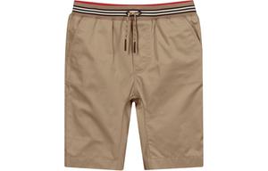 Шорты детские Burberry на резинке, хаки