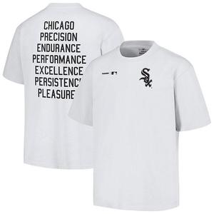 Мужская футболка pleasures white chicago white sox precision Unbranded