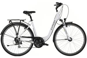 Треккинговый велосипед Carver Tour 100 - 28 дюймов - Tiefeinsteiger - 2024, цвет Weiß|white titan champagne