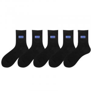 Набор унисекс носков Crew WARRIOR, черный[5 pack]