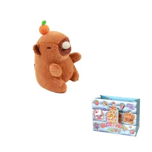 Плюшевый кулон капибара с пузырями высота 12см MORTEN SOLUM