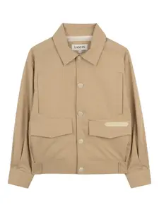 Куртка с карманами Lanvin Enfant, бежевый