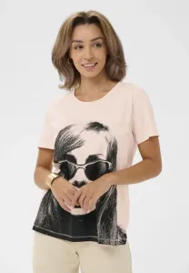 Футболка с принтом crjoliy Cream, Black Sunglass Girl