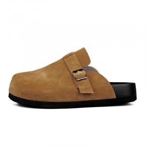 Сабо с закрытым носком унисекс New Korea, коричневый