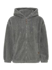 Толстовка с капюшоном на молнии Oxmo  OXBERINA, серый