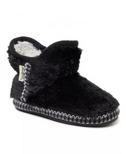 Тапочки для девочек Charlotte Fuzzy Bootie Dearfoams, черный