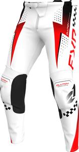 Мотоциклетные штаны FXR clutch pro, White/Red/Black