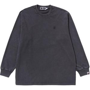 Футболка One Point Logo A BATHING APE, темно-серый