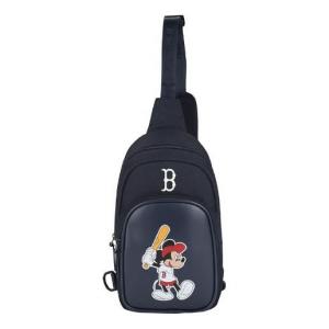 Синяя сумка через плечо MLB x DISNEY с изображением Микки Мауса