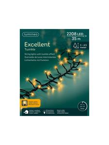 Lumineo Отличная светодиодная гирлянда Twinkle 2208, 35 м, черный кабель, классический теплый белый цвет