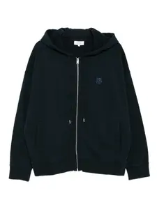 Худи на молнии с нашивкой Bold Fox Head Maison Kitsuné, синий