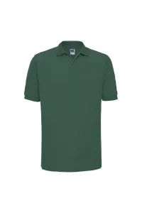 Рубашка поло с короткими рукавами и рифленым воротником и манжетами Russell, зеленый