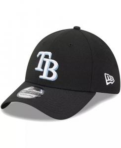 Мужская черная кепка с логотипом Tampa Bay Rays 39THIRTY Flex New Era
