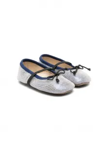 Балетки с бантом Pèpè, синий