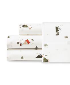 Комплект постельного белья из 3 предметов, 100% хлопковый перкаль с принтом, размер Twin XL Eddie Bauer, Cascade Camping