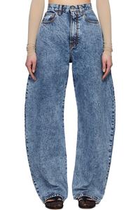 Круглые джинсы Alaïa, синий