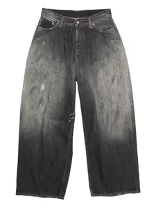 Джинсы 2023 с нашивкой-логотипом Acne Studios, черный