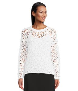 Свитер Eileen Fisher Crew Neck Sweater, белый