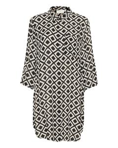 Блуза Kaffe Kajessi, черный/белый