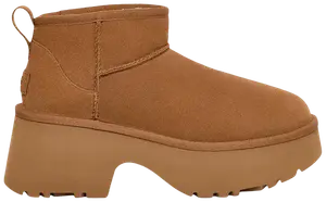 Женские классические ультраминиатюрные сапоги UGG New Heights Boot цвета каштана, коричневый