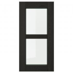 Стеклянная дверь IKEA, 30x60 см, цвет black stained