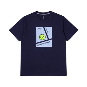 Футболка Li-Ning с коротким рукавом мужская, темно-ship синий