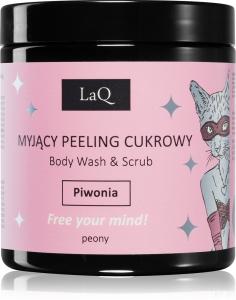 Очищающий скраб для тела «Котенок пион» Laq, 220 гр