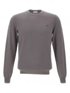 Свитер с круглым вырезом Sun68, серый