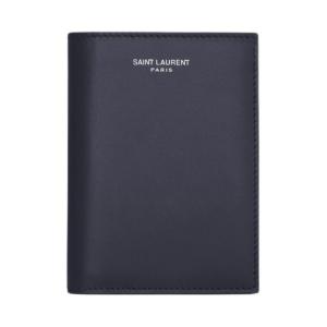 SAINT LAURENT Кожаный кошелек унисекс темно-синий