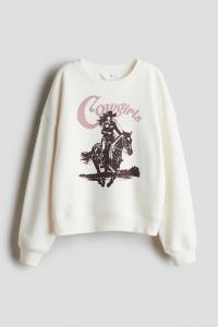 Толстовка с мотивом H&M, белый