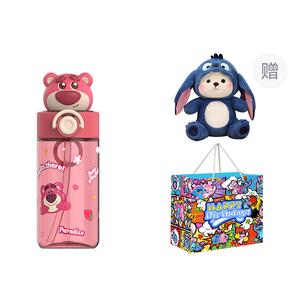 Лотсо коллекция плюшевых игрушек пластиковый стакан 500ml Disney, Disney 2007 Doll Space Cup (Lotso+Teddy Bear Doll+Stitch Shopping Bag)