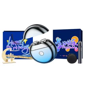 RS308 Razors Rotary бритва из нержавеющей стали с двойным лезвием, полностью моющаяся, в подарочной упаковке, с быстрой зарядкой Type-C RUNWE