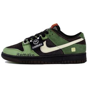 Кеды Nike Dunk Skateboard Unisex Low-Top, коричневый/зеленый/бежевый