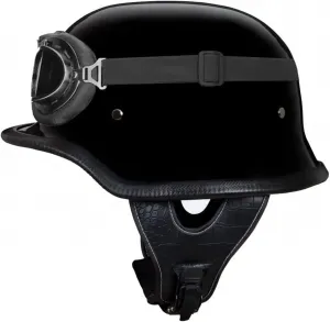 Взрослый полушлем-сапожок, ретро-шлем в немецком стиле, шлем для скутера с защитными очками, открытый шлем для скутера и мотоцикла для мужчин и женщин, сертифицирован ECE QAZXCVB, C