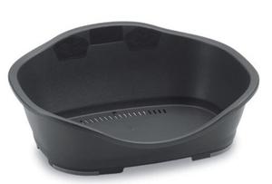 Овальная пластиковая овальная кровать для собаки Trixie Sleeper 80,5х32х55см Trixie, цвет черный