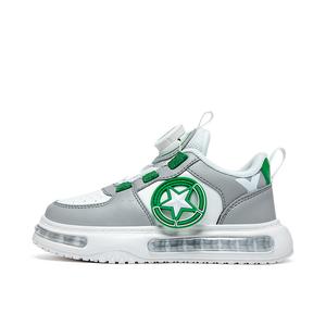 Детские кроссовки для скейтбординга с амортизацией отскока, дышащие, низкие BIG WASP, бежевый/зеленый